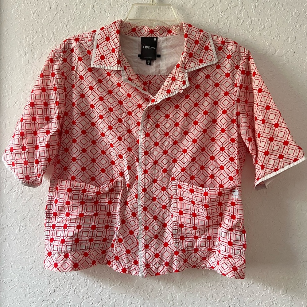 G-Star Raw Converse Boxy Button Down Women’s Blouse Small